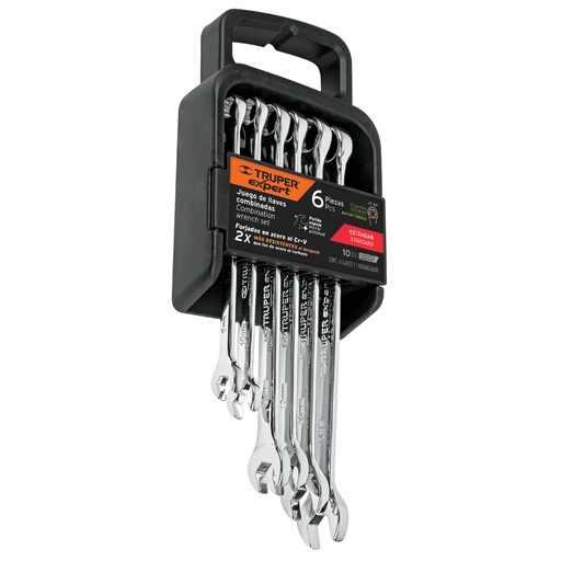[T15772] Juego de 6 llaves combinadas std pulidas, Truper Expert - Pag 216