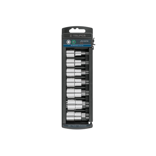 [T102238] Juego de 7 dados cuadro 1/2' punta hexagonal mm, Truper - Pag 119