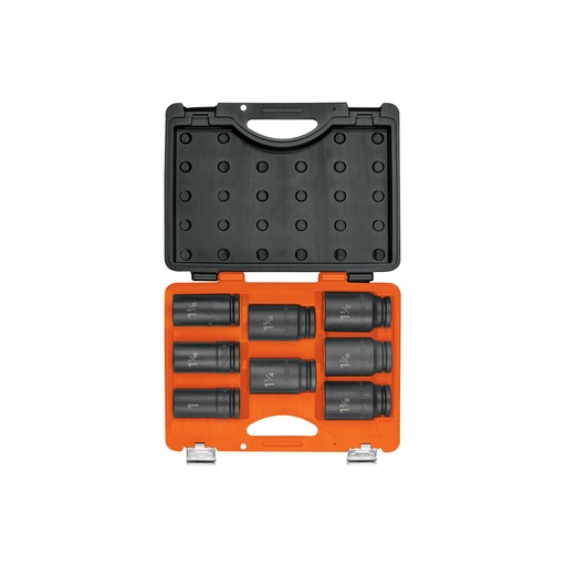 [T100948] Juego de 8 dados largos cuadro 3/4' de impacto 6 puntas std - Pag 125