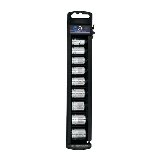 [T13952] Juego de 9 dados cuadro 3/8' mm, Truper - Pag 117
