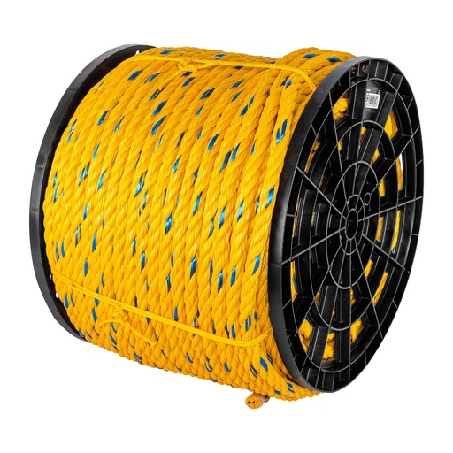 [T44491] Kilo de cuerda amarilla de polipropileno 19 mm, rollo 30 kg - Pag 556