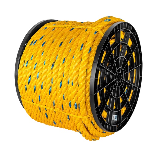 [T44473] Kilo de cuerda amarilla de polipropileno 25 mm, rollo 30 kg - Pag 556