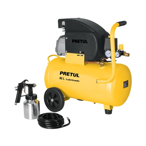[T22066] Kit, compresor 40 L, manguera de PVC y pistola, Pretul - Pag 91
