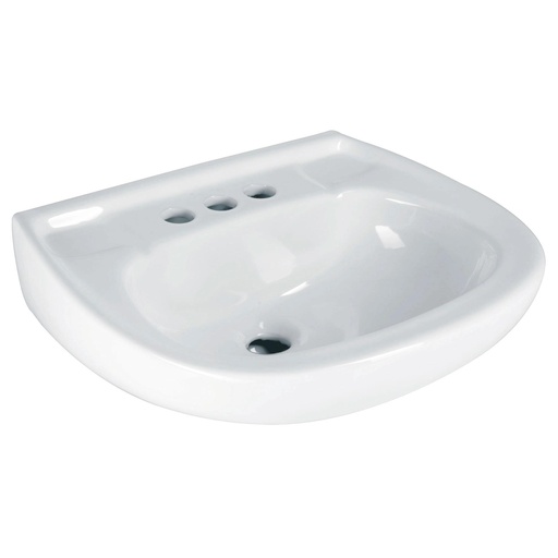 [T44002] Lavabo cerámico con rebosadero, blanco, Foset - Pag 726