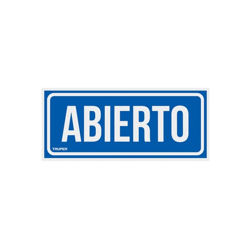 [T18239] Letrero de señalización 'ABIERTO/CERRADO', 28 x 12 cm - Pag 362