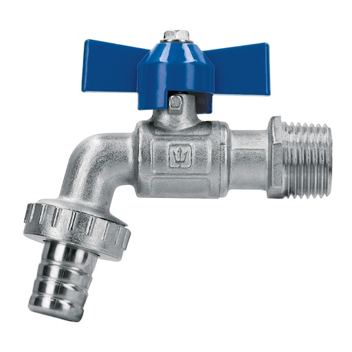 [T48308] Llave de esfera c/maneral corto, latón, 130gr, 1/2', Foset - Pag 505