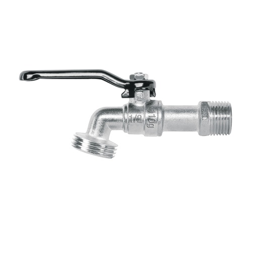 [T48243] Llave de esfera de zinc 1/2', 110 g, s/adaptador, Basic - Pag 721