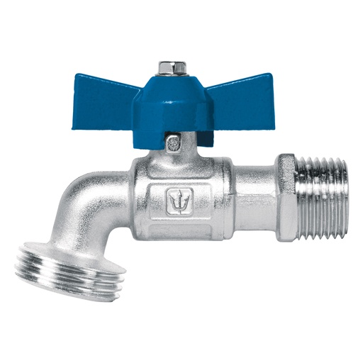 [T45967] Llave esfera de latón 1/2', maneral corto, 130g, s/adaptador - Pag 721
