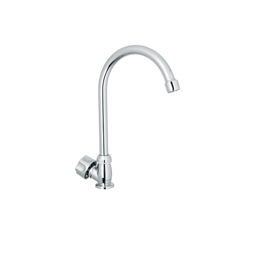 [T47380] Llave individual para fregadero, ABS, cuello curvo, Basic - Pag 472