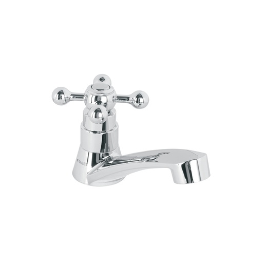 [T48383] Llave individual para lavabo, ABS, maneral cruceta, Basic - Pag 472
