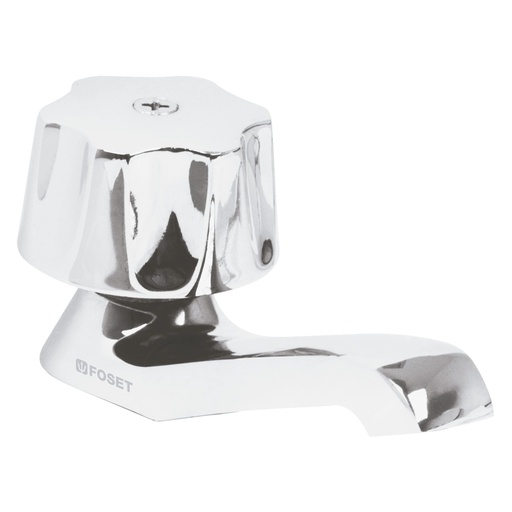 [T49229] Llave individual para lavabo, maneral metálico, Foset Basic - Pag 470