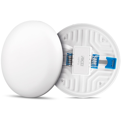 [A117986] Luminario Circular Empotrable Ajustable y de Sobreponer 22W, Luz Blanca