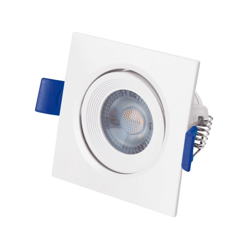 [A121114] Luminario Cuadrado 12W, Luz Calida, empotrable dirigible