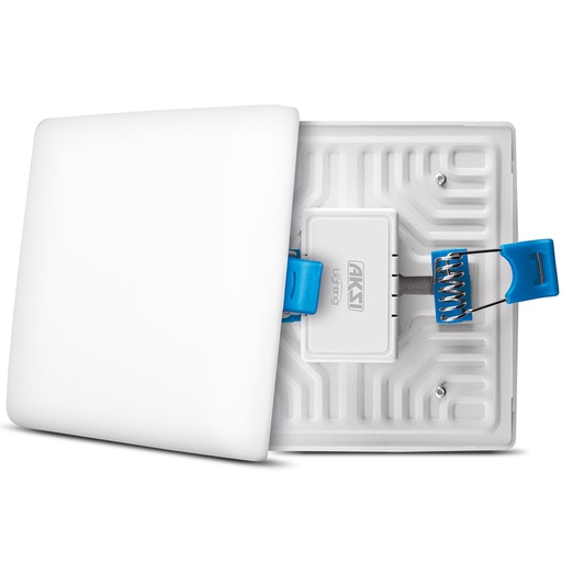 [A117991] Luminario Cuadrado Empotrable Ajustable y de Sobreponer 10W, Luz Cálida