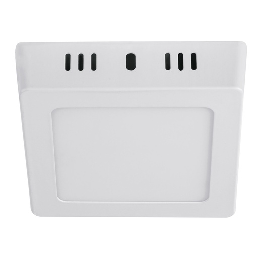 [T47442] Luminario LED cuadrado tipo plafón 6 W, blanco, luz de día