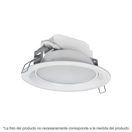 [T48094] Luminario LED empotrado redondo de 5 W, luz cálida, Volteck - Pag 454