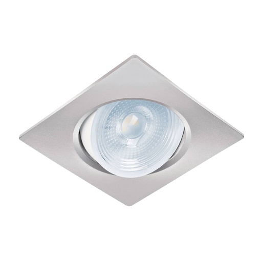 [T46949] Luminario de LED 5 W empotrar cuadrado cromo spot dirigible