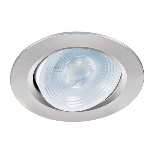 [T46946] Luminario de LED 5 W empotrar redondo cromo spot dirigible