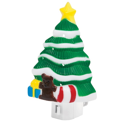 [T46137] Luz de noche con lámpara E12, pino de navidad, Volteck - Pag 456