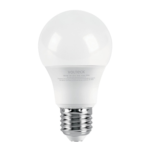 [T46275] Lámpara LED A19 3 W (equiv. 25 W), luz de día, blíster
