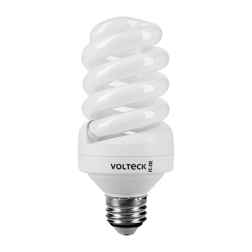[T48214] Lámpara espiral T4 20 W luz cálida en blíster, Volteck
