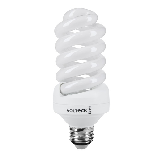 [T46835] Lámpara espiral T4 24 W luz neutra en blíster, Volteck - Pag 448