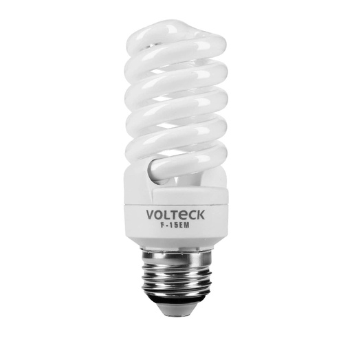 [T48204] Lámpara espiral mini T2 15 W luz de día en blíster, Volteck - Pag 588