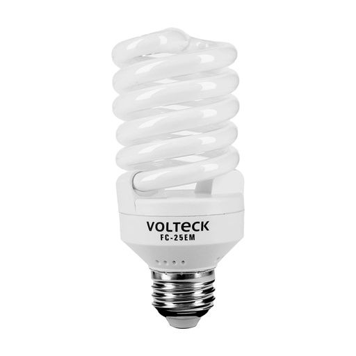 [T48507] Lámpara espiral mini T2 25 W luz cálida en blíster, Volteck - Pag 588