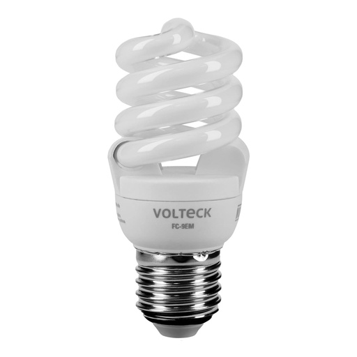 [T48501] Lámpara espiral mini T2 9 W luz cálida en blíster, Volteck - Pag 588