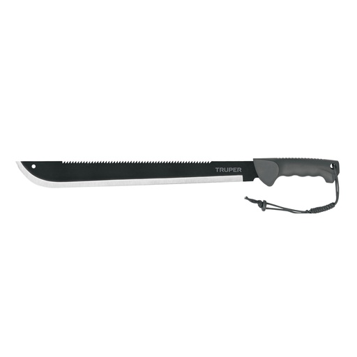 [T13098] Machete doble filo 18' cacha bimaterial, con funda, Truper - Pag 289