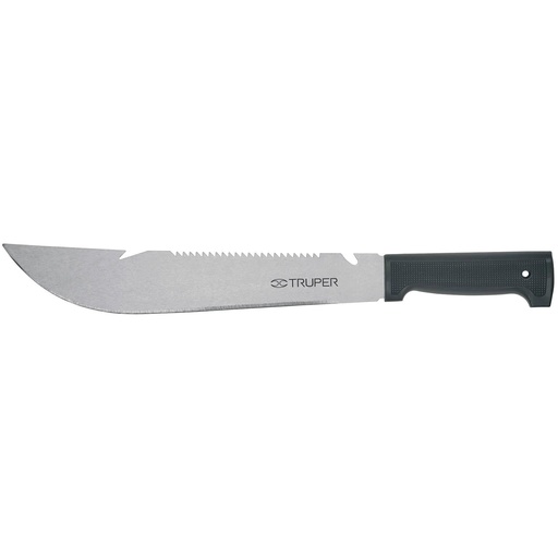 [T100655] Machete rambo 12' cacha inyectada negra, Truper - Pag 289