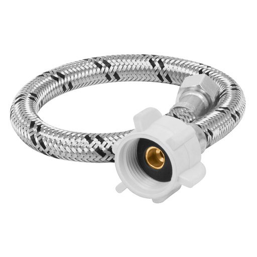 [T45499] Manguera WC, acero inox, 3/8'x7/8', 35 cm, conector plástico - Pag 677