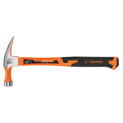 [T10761] Martillo 18 oz uña recta, mango fibra de vidrio, Truper