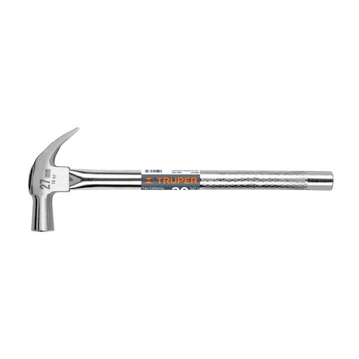 [T10914] Martillo cabeza cónica 27 mm uña curva, mango tubular