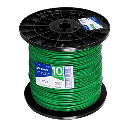 [T40122] Metro de cable THHW-LS 10 AWG verde en carrete de 500 m - Pag 548