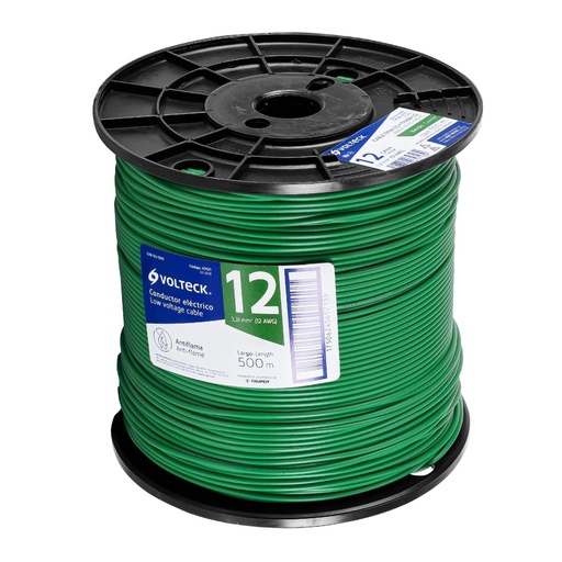 [T40121] Metro de cable THHW-LS 12 AWG verde en carrete de 500 m - Pag 548