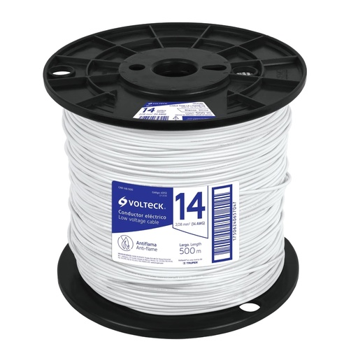 [T40112] Metro de cable THHW-LS 14 AWG blanco en carrete de 500 m - Pag 548