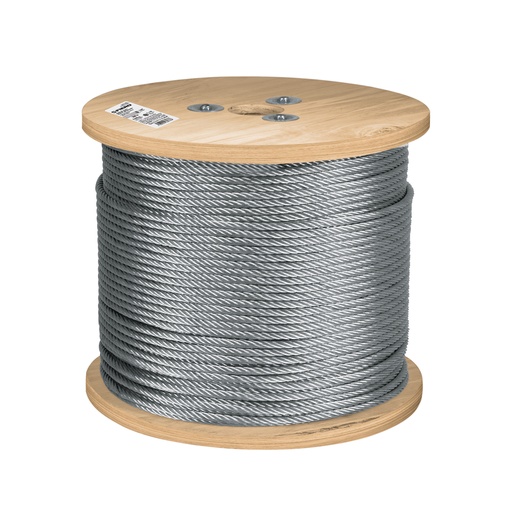 [T48803] Metro de cable flexible 1/4' de acero 7x19 hilos, 300 m - Pag 550