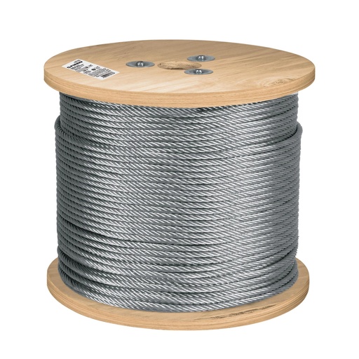 [T48803] Metro de cable flexible 1/4' de acero 7x19 hilos, 300 m - Pag 736