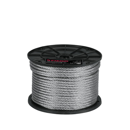 [T44213] Metro de cable flexible 1/4' de acero 7x19 hilos, 75 m - Pag 550