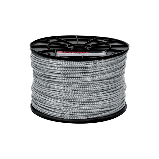 [T48801] Metro de cable flexible 1/8' de acero 7x19 hilos, 300 m - Pag 550