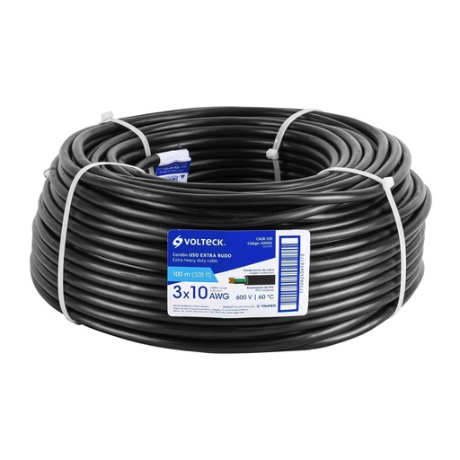 [T40005] Metro de cable uso extra rudo 3 x 10 AWG en rollo de 100 m - Pag 547