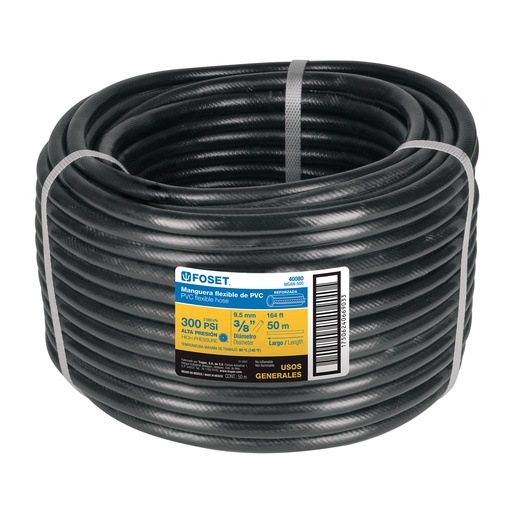 [T40080] Metro de manguera 3/8' flexible negra en 50 m, sin conexión - Pag 515