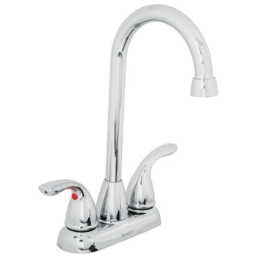 [T49766] Mezcladora 4' cuello tipo bar para lavabo, Foset Aero