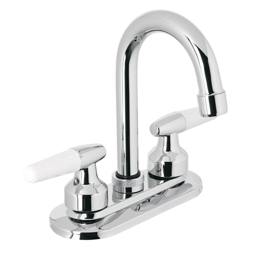 [T49213] Mezcladora 4' para lavabo, cuello bar, manerales cono - Pag 616