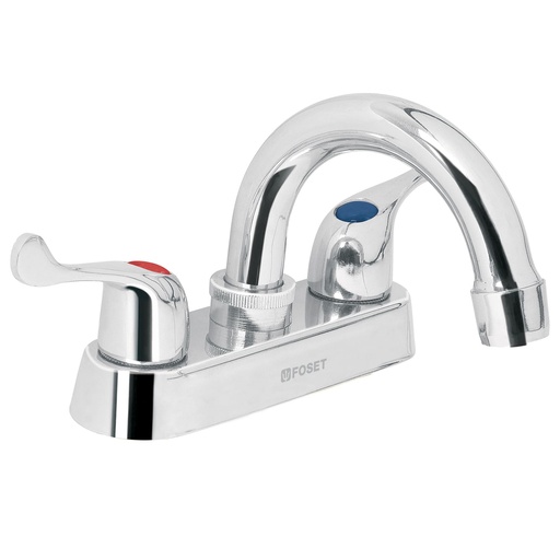[T49279] Mezcladora 4' para lavabo, cuello curvo, manerales palanca - Pag 468