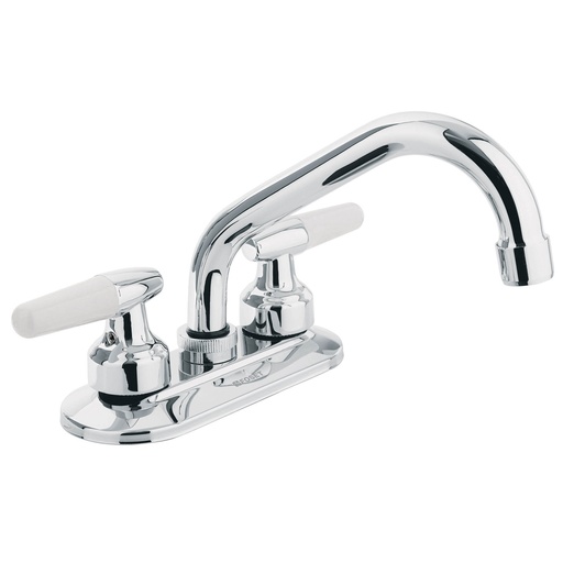 [T47687] Mezcladora 4' para lavabo, cuello tubular, manerales cono - Pag 469