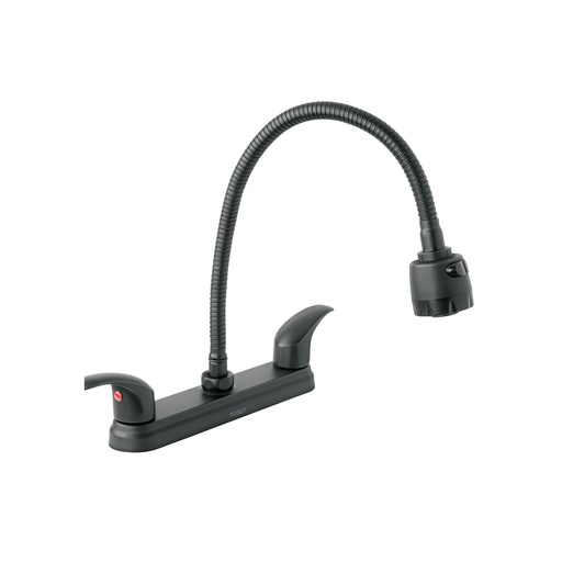 [T47917] Mezcladora 8' p/fregadero, flexible, palanca, negro, Aqua - Pag 627