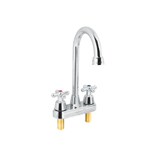 [T49690] Mezcladora cromo 4' para lavabo, cuello bar, cruceta, Aqua - Pag 474