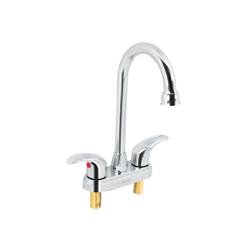 [T49691] Mezcladora cromo 4' para lavabo, cuello bar, palanca, Aqua - Pag 474